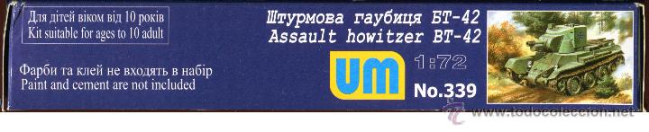 Maquetas: UNIMODEL, Assault howitzer BT- 42, Escala 1/72, REF 339 - Foto 8