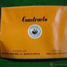 Maquetas: CATALOGO DE BARCOS DE CONSTRUCTO 1976. Lote 49865687