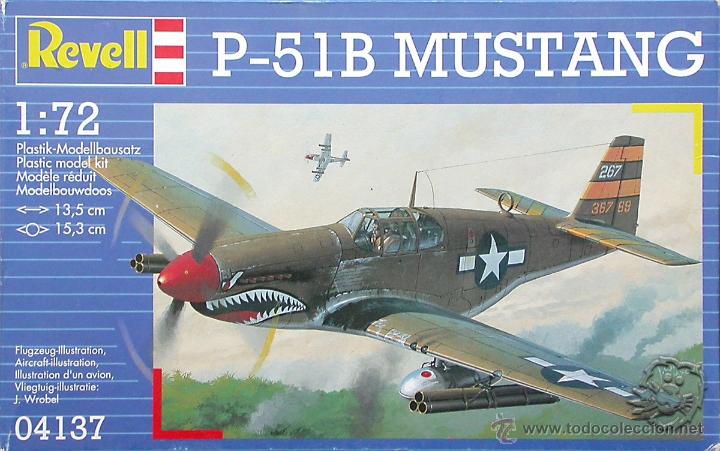 Revell 1 72 P 51 B Mustang Plastic Model Kit Aircraft Airplanes