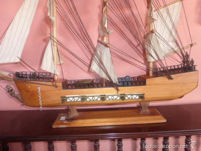 Maquetas: CARABELA BARCO VELERO DE MADERA HECHO A MANO - Foto 2