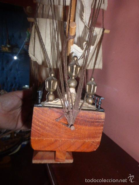 Maquetas: CARABELA BARCO VELERO DE MADERA HECHO A MANO - Foto 3