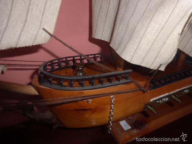 Maquetas: CARABELA BARCO VELERO DE MADERA HECHO A MANO - Foto 6