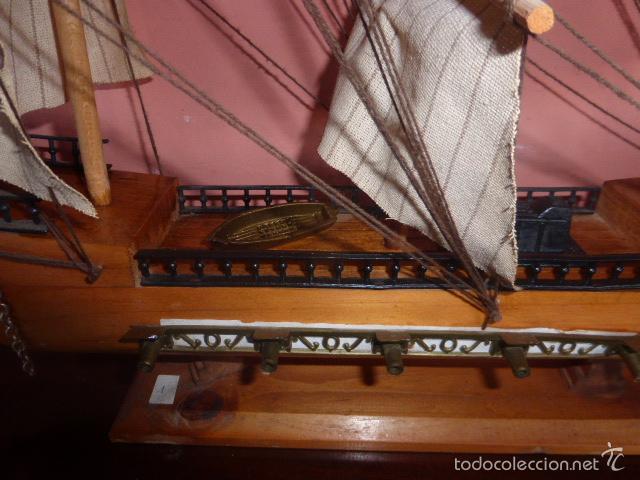 Maquetas: CARABELA BARCO VELERO DE MADERA HECHO A MANO - Foto 7