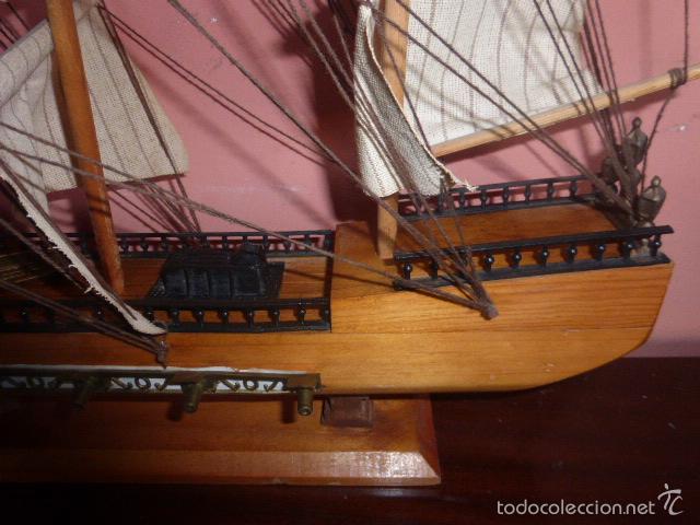 Maquetas: CARABELA BARCO VELERO DE MADERA HECHO A MANO - Foto 8
