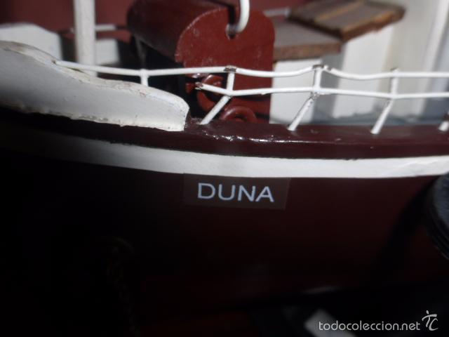 Maquetas: BARCO DE PESCA DE MADERA HECHO Y PINTADO A MANO - Foto 8