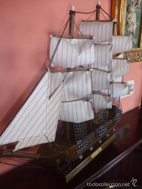 Maquetas: BARCO VELERO DE MADERA HECHO A MANO - Foto 1