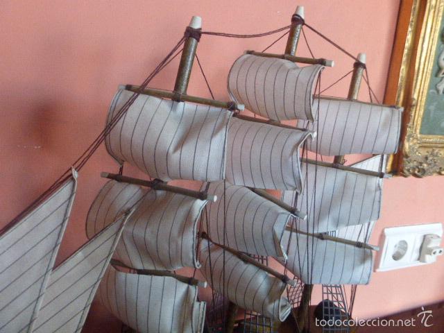 Maquetas: BARCO VELERO DE MADERA HECHO A MANO - Foto 5