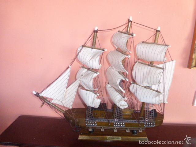 Maquetas: BARCO VELERO DE MADERA HECHO A MANO - Foto 10