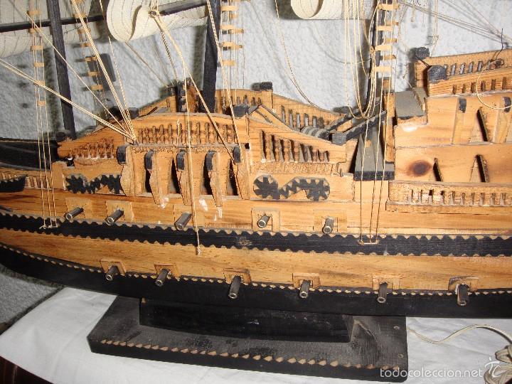 maqueta de barco antiguo. galeón español. talla - Compra venta en