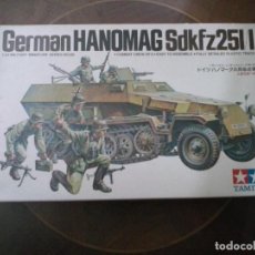 Maquettes: GERMAN HANOMAG SD. KFZ. 251/1, ESCALA 1/35 TAMIYA AÑOS 70 SIGLO XX. Lote 64504351