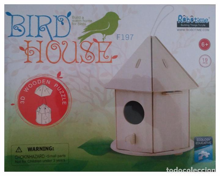 Maquetas: Casita de p&aacute;jaros de madera - Foto 1