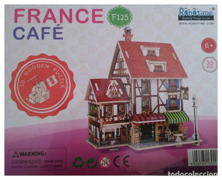 Maquetas: Maqueta de madera de marqueter&iacute;a. Caf&eacute; franc&eacute;s - Foto 1