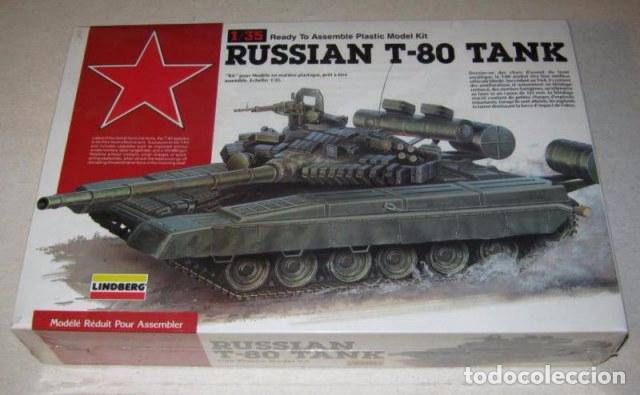 Maquetas: LINDBERG - RUSSIAN T-80 TANK     REF 76004    1/35 - Foto 1