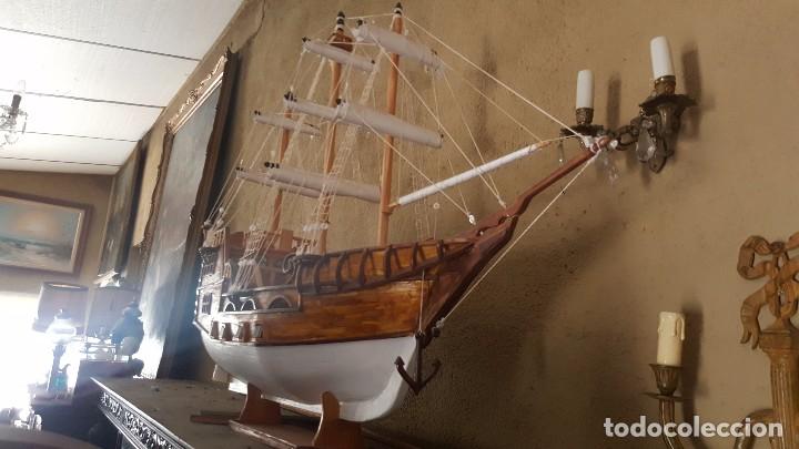 Maquetas: Barco tipo carabela de madera. En muy buen estado. - Foto 2