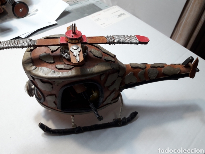 Maquetas: Helic&oacute;ptero de combate hecho en cuero artesanalmente - Foto 1