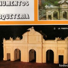 Maquettes: CUADERNO DE MARQUETERIA. LA PUERTA DE ALCALA. SERIE MONUMENTOS 2. Lote 266092953