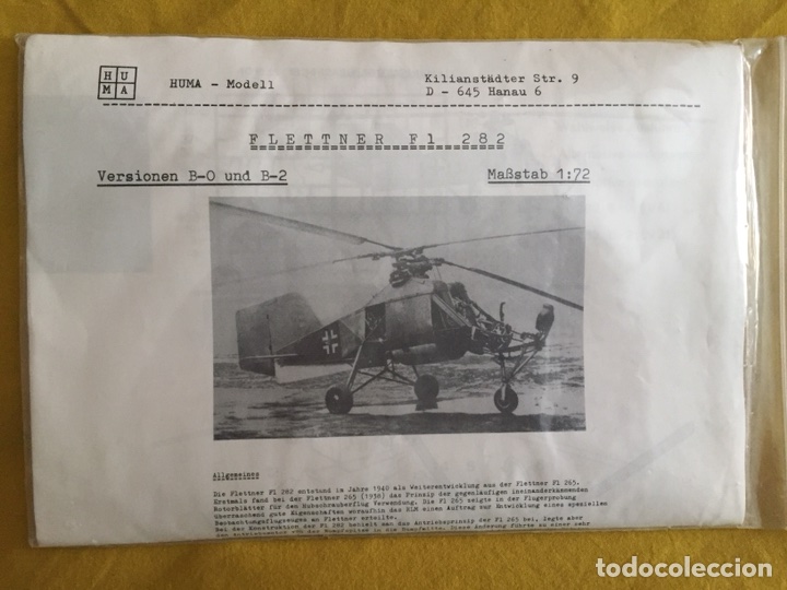 Flettner Fl 2 1 72 Huma Modell Maqueta Avion Sold Through Direct Sale