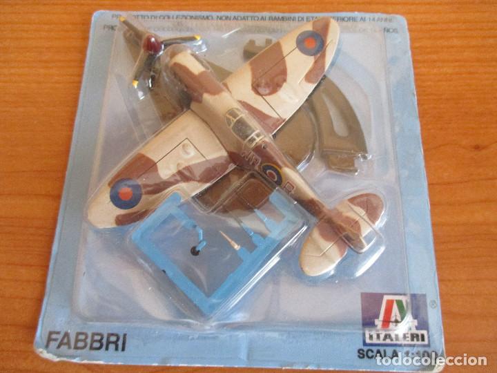 Maquetas: MAQUETA ESCALA 1/100 DE ITALERI EN METAL: AVION SPITFIRE MK. V