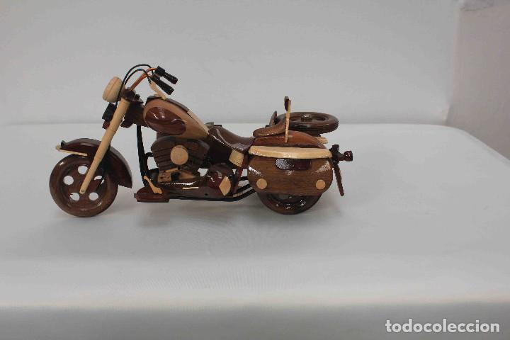 Maquetas: MAQUETA SIDECAR HARLEY MADERA - Foto 2