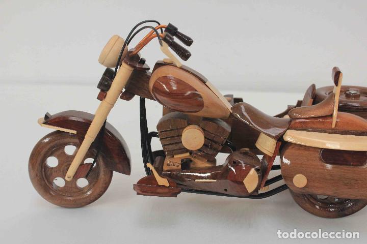Maquetas: MAQUETA SIDECAR HARLEY MADERA - Foto 3