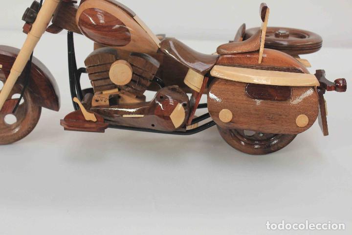 Maquetas: MAQUETA SIDECAR HARLEY MADERA - Foto 5