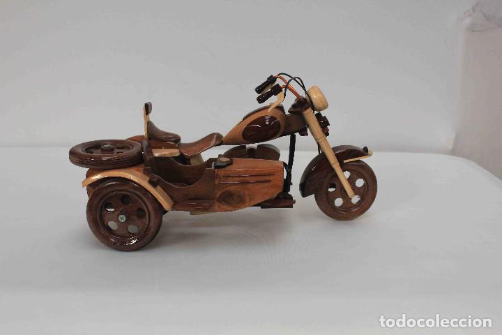 Maquetas: MAQUETA SIDECAR HARLEY MADERA - Foto 9