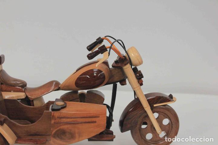 Maquetas: MAQUETA SIDECAR HARLEY MADERA - Foto 11