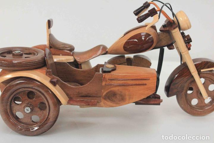 Maquetas: MAQUETA SIDECAR HARLEY MADERA - Foto 12