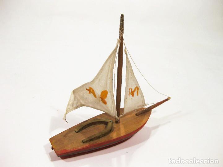 antigua maqueta de barco de madera . principios - Compra venta en  todocoleccion