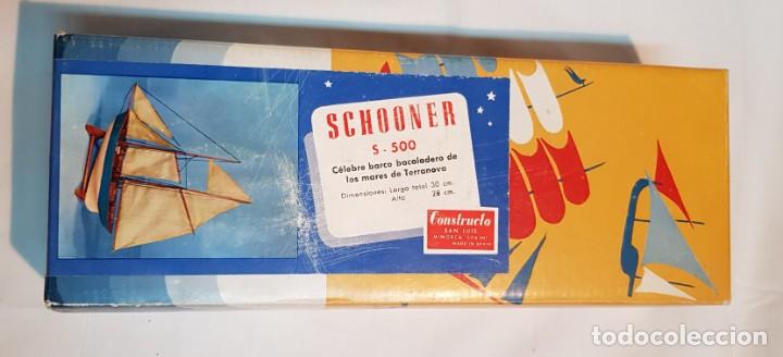 Maquetas: SCOONER S-500 C&Eacute;LEBRE BARCO BACALADERO DE LOS MARES DE TERRANOVA CONSTRUCTO - Foto 1