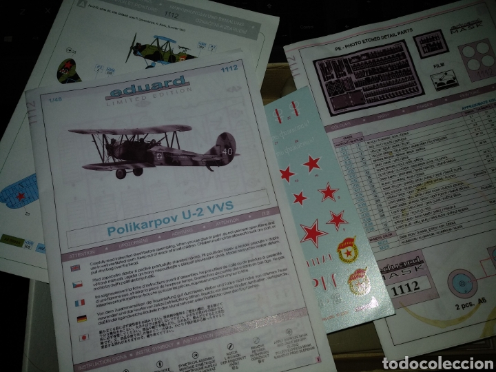 Maquetas: POLIKARPOV U-2 VVS. EDICI&Oacute;N LIMITADA EDWARD. ESCALA 1/48. - Foto 2