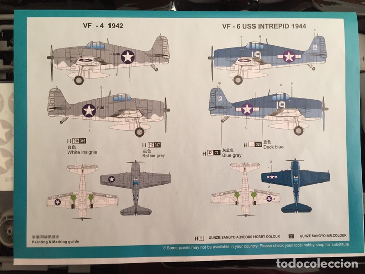 Maquetas: F6F-3 HELLCAT 1:72 HOBBYBOSS maqueta avi&oacute;n - Foto 2