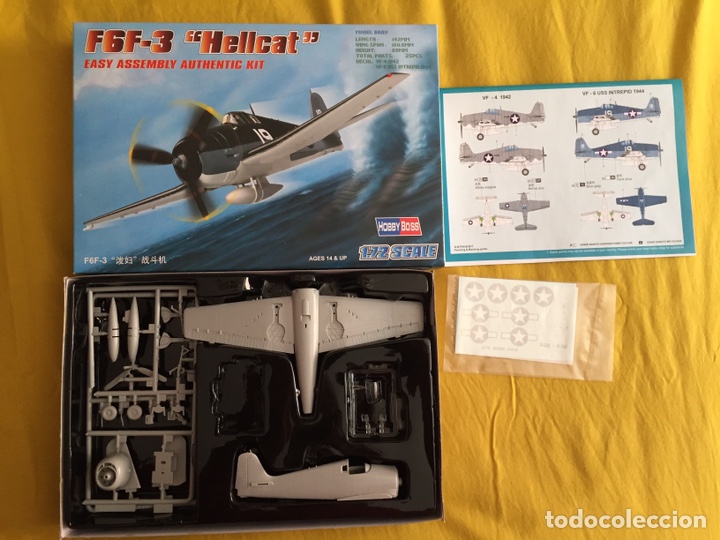 Maquetas: F6F-3 HELLCAT 1:72 HOBBYBOSS maqueta avi&oacute;n - Foto 5