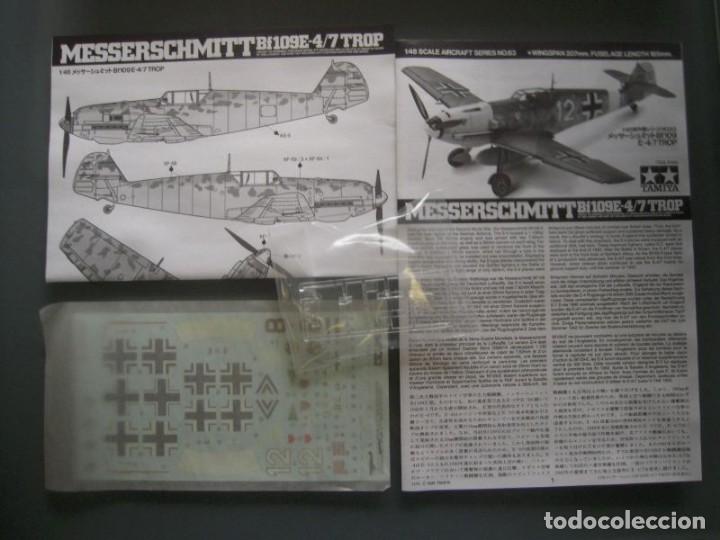 Maquetas: Messerschmitt Bf 109 E-4/7 Me 109 E4/7 Trop 1/48 Tamiya - Foto 3