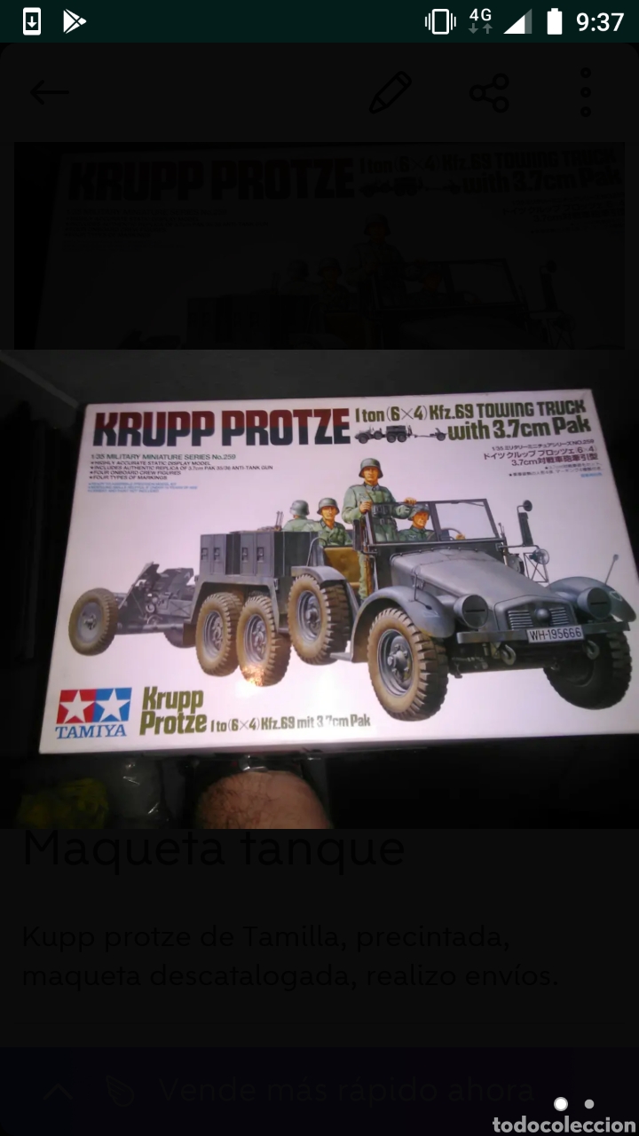 Maquetas: MAQUETA KRUPP PROTZE/TAMIYA - Foto 1