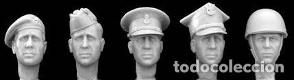 Maquetas: HORNET - 5 DIFFERENT BAREHEADS      HBH1    1/35 - Foto 1