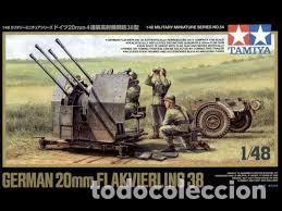 Maquetas: TAMIYA - GERMAN 20mm FLAKVIERLING 38      1/48        35554 - Foto 1