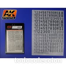Maquetas: AK - GERMAN NUMBERS BLACK 1/35    109 - Foto 1