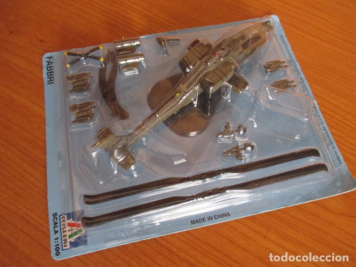 Maquetas: AVIONES: MAQUETA EN METAL ITALERI ESCALA 1/10 : MODELO DE HELICOPTERO AH-64 A APACHE