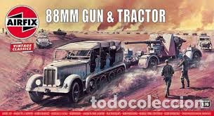 Maquetas: AIRFIX - 88MM GUN & TRACTOR    1/76     02303V - Foto 1