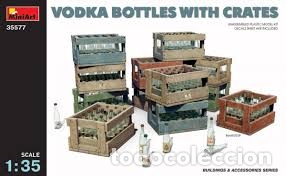 Maquetas: MINIART - VODKA BOTTLES WITH CRATES 1/35 35577 - Foto 1