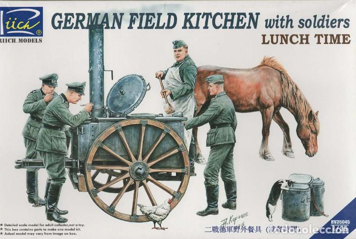 Maquetas: GERMAN FIELD KITCHE WITH SOLDIERS. Riich Models. 1/35 - Foto 1