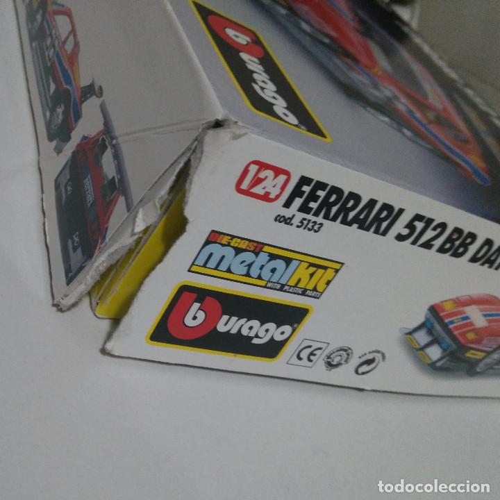 Ferrari 512 BB Daytona – Burago 1/24, Vintage, Métal Rouge, Ancien, Proche Neuf