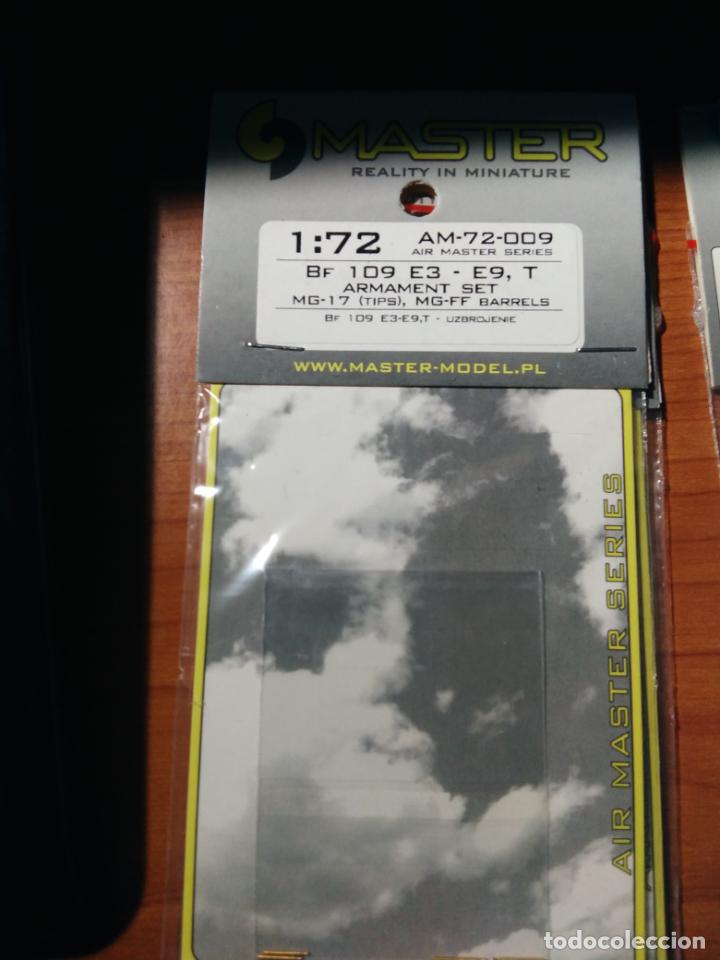 Maquetas: MASTER  - BF 109 E3/E9 T  ARMAMENTO SET METAL MG17 MG-FT BARRELS 72009 - Foto 1