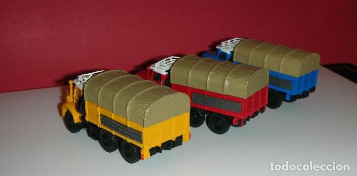 Maquetas: Lot de 3 Berliet GBC 8 MK GAZELLE Camions Rouge-Bleu-Jaune 1/87eme. Neuf / Nuevos y en sus cajas . - Foto 5 - 191589461