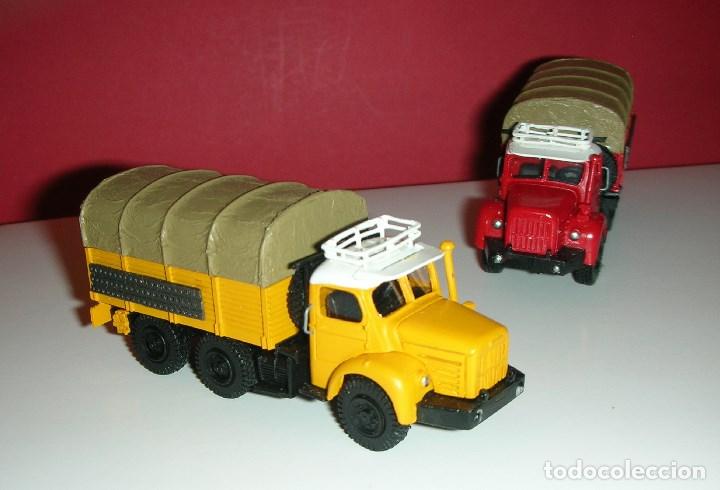 Maquetas: Lot de 3 Berliet GBC 8 MK GAZELLE Camions Rouge-Bleu-Jaune 1/87eme. Neuf / Nuevos y en sus cajas . - Foto 11 - 191589461