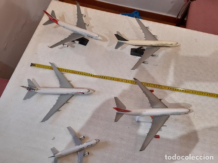 Maquetas: LOTE DE 5 AVIONES COMERCIALES A ESCALA. LEER - Foto 2