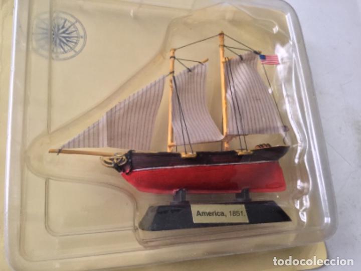 Maquetas: Barco- america 1851- 9x9 cm. Aprox. - Foto 1