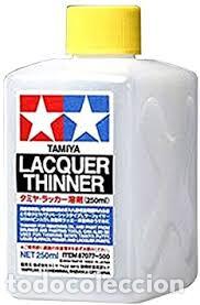 Maquetas: TAMIYA - LACQUER THINNER TAPON AMARILLO 250ML - Foto 1