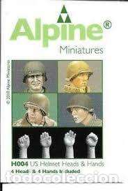 Maquetas: ALPINE - US HELMET HEADS & HANDS H004 1/35 - Foto 1